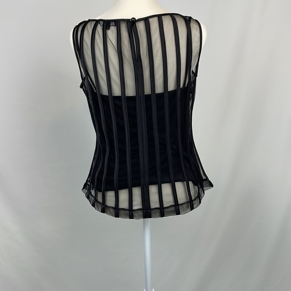 Satin and mesh top - Picture 5 of 6